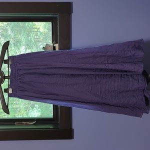 Bohemian Long Casual Skirt Blue Size L runs small